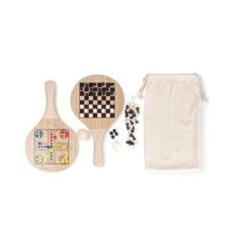 Рекламни плажни игри с печат на лого 4 в 1 - летни фирмени подаръци