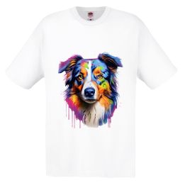 Тениска с куче Australian Shepherd