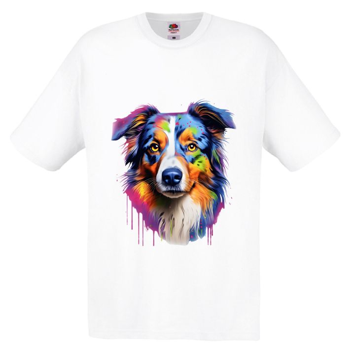 Тениска с куче Australian Shepherd