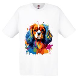 Тениска с куче Cavalier king charles spaniel