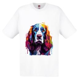 Тениска с куче English springer spaniel
