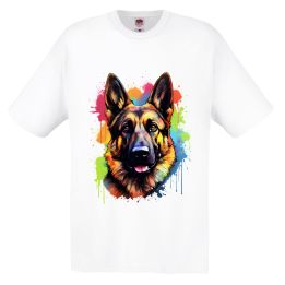 Тениска с куче German Shepherd