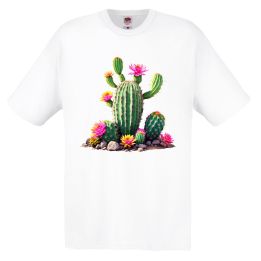 Тениска с щампа Кактус
