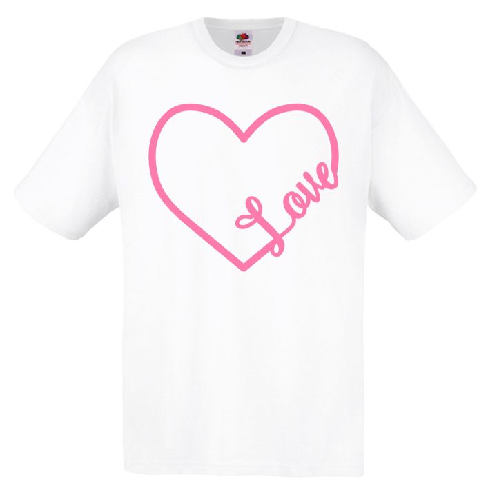 нежна тениска сърце love