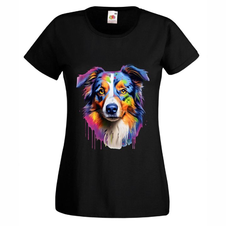 Тениска с куче Australian Shepherd