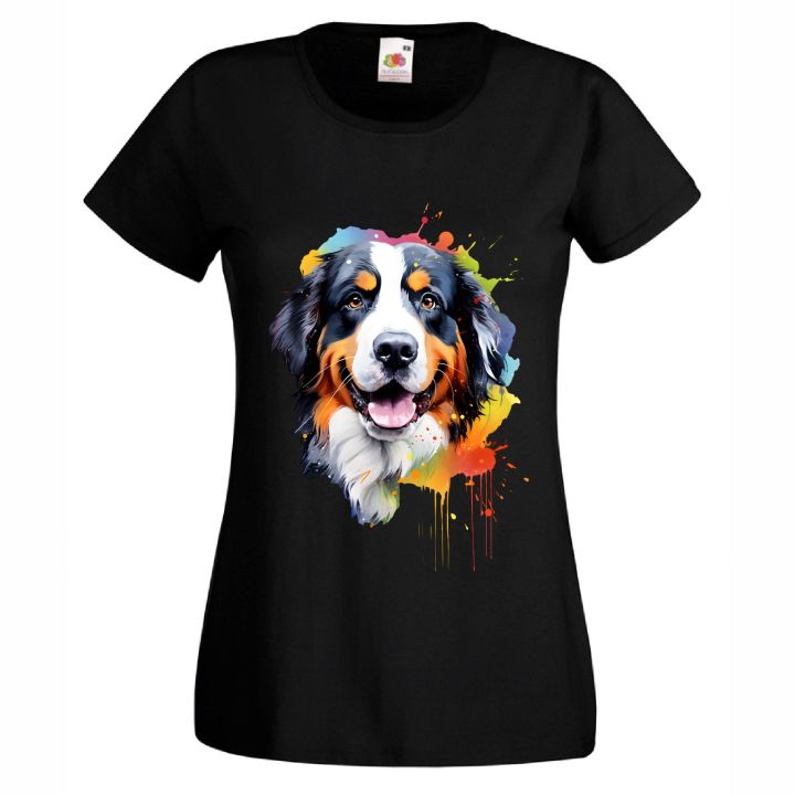 Тениска с куче Bernese mountain dog