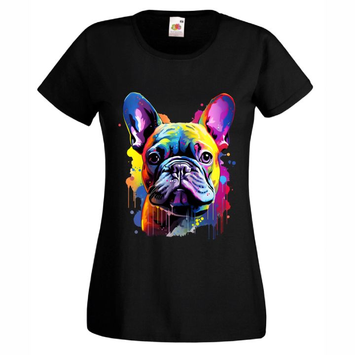 Тениска с куче French Bulldog