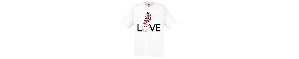 Тениски с цветя, сърца